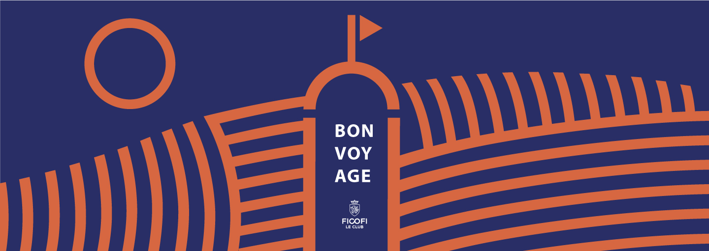 Illustrated FICOFI Club Voyage panorama with architecture and landscape